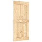 vidaXL Porta Scorrevole con Set Hardware 95x210 cm Legno Massello Pino