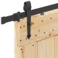 vidaXL Porta Scorrevole con Set Hardware 95x210 cm Legno Massello Pino