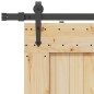 vidaXL Porta Scorrevole con Set Hardware 95x210 cm Legno Massello Pino