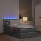 vidaXL Struttura Letto Pouf con Materasso 90x190 cm in Tessuto vidaXL Struttura Letto Pouf con Materasso 90x190 cm in Tessuto