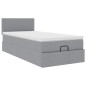 vidaXL Struttura Letto Pouf con Materasso 90x190 cm in Tessuto vidaXL Struttura Letto Pouf con Materasso 90x190 cm in Tessuto