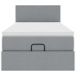 vidaXL Struttura Letto Pouf con Materasso 90x190 cm in Tessuto vidaXL Struttura Letto Pouf con Materasso 90x190 cm in Tessuto
