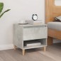 Comodino Grigio Cemento 50x46x50 cm in Legno Multistrato Comodino Grigio Cemento 50x46x50 cm in Legno Multistrato