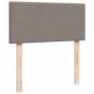 vidaXL Struttura Letto Pouf con Materasso Tortora 90x190 cm in Tessuto vidaXL Struttura Letto Pouf con Materasso Tortora 90x190 cm in Tessuto
