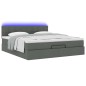 vidaXL Struttura Letto Pouf con Materasso 180x200 cm in Tessuto vidaXL Struttura Letto Pouf con Materasso 180x200 cm in Tessuto