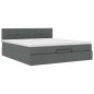 vidaXL Struttura Letto Pouf con Materasso 180x200 cm in Tessuto vidaXL Struttura Letto Pouf con Materasso 180x200 cm in Tessuto