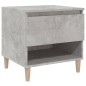 Comodino Grigio Cemento 50x46x50 cm in Legno Multistrato Comodino Grigio Cemento 50x46x50 cm in Legno Multistrato
