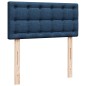 vidaXL Struttura Letto Pouf con Materasso Blu 90x190 cm in Tessuto vidaXL Struttura Letto Pouf con Materasso Blu 90x190 cm in Tessuto