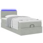 vidaXL Struttura Letto Pouf con Materasso 90x190 cm in Velluto vidaXL Struttura Letto Pouf con Materasso 90x190 cm in Velluto