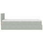 vidaXL Struttura Letto Pouf con Materasso 90x190 cm in Velluto vidaXL Struttura Letto Pouf con Materasso 90x190 cm in Velluto
