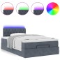 vidaXL Struttura Letto Pouf con Materasso 80x200 cm Velluto vidaXL Struttura Letto Pouf con Materasso 80x200 cm Velluto