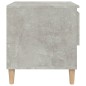 Comodino Grigio Cemento 50x46x50 cm in Legno Multistrato Comodino Grigio Cemento 50x46x50 cm in Legno Multistrato