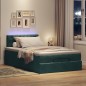 vidaXL Struttura Letto Pouf con Materasso 120x190 cm Velluto vidaXL Struttura Letto Pouf con Materasso 120x190 cm Velluto
