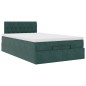 vidaXL Struttura Letto Pouf con Materasso 120x190 cm Velluto vidaXL Struttura Letto Pouf con Materasso 120x190 cm Velluto