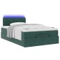 vidaXL Struttura Letto Pouf con Materasso 120x190 cm Velluto vidaXL Struttura Letto Pouf con Materasso 120x190 cm Velluto
