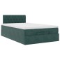 vidaXL Struttura Letto Pouf con Materasso 120x190 cm Velluto vidaXL Struttura Letto Pouf con Materasso 120x190 cm Velluto