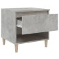Comodino Grigio Cemento 50x46x50 cm in Legno Multistrato Comodino Grigio Cemento 50x46x50 cm in Legno Multistrato
