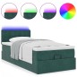 vidaXL Struttura Letto Pouf con Materasso 80x200 cm Velluto vidaXL Struttura Letto Pouf con Materasso 80x200 cm Velluto