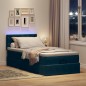 vidaXL Struttura Letto Pouf con Materasso 90x190 cm in Velluto vidaXL Struttura Letto Pouf con Materasso 90x190 cm in Velluto