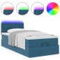 vidaXL Struttura Letto Pouf con Materasso 90x190 cm in Velluto vidaXL Struttura Letto Pouf con Materasso 90x190 cm in Velluto
