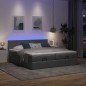 vidaXL Struttura Letto Pouf con Materassi 180x200 cm in Tessuto vidaXL Struttura Letto Pouf con Materassi 180x200 cm in Tessuto