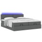 vidaXL Struttura Letto Pouf con Materassi 180x200 cm in Tessuto vidaXL Struttura Letto Pouf con Materassi 180x200 cm in Tessuto