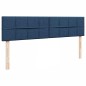 vidaXL Struttura Letto Pouf con Materassi Blu 180x200cm in Tessuto vidaXL Struttura Letto Pouf con Materassi Blu 180x200cm in Tessuto
