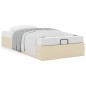 vidaXL Struttura Letto Pouf senza Materasso Crema 90x190 cm in Tessuto vidaXL Struttura Letto Pouf senza Materasso Crema 90x190 cm in Tessuto
