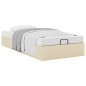 vidaXL Struttura Letto Pouf senza Materasso Crema 90x190 cm in Tessuto vidaXL Struttura Letto Pouf senza Materasso Crema 90x190 cm in Tessuto