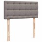 vidaXL Struttura Letto Pouf con Materassi Tortora 180x200cm in Tessuto vidaXL Struttura Letto Pouf con Materassi Tortora 180x200cm in Tessuto