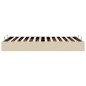 vidaXL Struttura Letto Pouf senza Materasso Crema 120x190cm in Tessuto