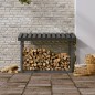 Portalegna Grigia 108x64,5x78 cm in Legno Massello di Pino Portalegna Grigia 108x64,5x78 cm in Legno Massello di Pino