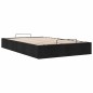 vidaXL Struttura Letto Pouf senza Materasso Nero 120x200 cm in Tessuto vidaXL Struttura Letto Pouf senza Materasso Nero 120x200 cm in Tessuto