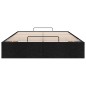 vidaXL Struttura Letto Pouf senza Materasso Nero 120x200 cm in Tessuto vidaXL Struttura Letto Pouf senza Materasso Nero 120x200 cm in Tessuto