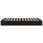 vidaXL Struttura Letto Pouf senza Materasso Nero 120x200 cm in Tessuto vidaXL Struttura Letto Pouf senza Materasso Nero 120x200 cm in Tessuto