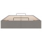 vidaXL Struttura Letto Pouf senza Materasso Tortora 120x200cm Tessuto vidaXL Struttura Letto Pouf senza Materasso Tortora 120x200cm Tessuto