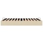 vidaXL Struttura Letto Pouf senza Materasso Crema 140x200 cm Tessuto vidaXL Struttura Letto Pouf senza Materasso Crema 140x200 cm Tessuto