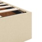 vidaXL Struttura Letto Pouf senza Materasso Crema 140x200 cm Tessuto vidaXL Struttura Letto Pouf senza Materasso Crema 140x200 cm Tessuto
