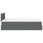 vidaXL Pouf Letto con Materasso Grigio Scuro 120x190 cm in Tessuto vidaXL Pouf Letto con Materasso Grigio Scuro 120x190 cm in Tessuto