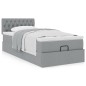 vidaXL Struttura Letto Pouf con Materasso 80x200 cm in Tessuto vidaXL Struttura Letto Pouf con Materasso 80x200 cm in Tessuto