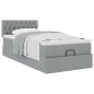 vidaXL Struttura Letto Pouf con Materasso 80x200 cm in Tessuto vidaXL Struttura Letto Pouf con Materasso 80x200 cm in Tessuto