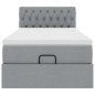 vidaXL Struttura Letto Pouf con Materasso 80x200 cm in Tessuto vidaXL Struttura Letto Pouf con Materasso 80x200 cm in Tessuto