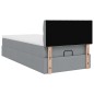 vidaXL Struttura Letto Pouf con Materasso 80x200 cm in Tessuto vidaXL Struttura Letto Pouf con Materasso 80x200 cm in Tessuto