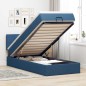 vidaXL Pouf Letto con Materasso Blu 90x200 cm in Tessuto vidaXL Pouf Letto con Materasso Blu 90x200 cm in Tessuto