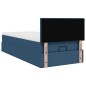 vidaXL Pouf Letto con Materasso Blu 90x200 cm in Tessuto vidaXL Pouf Letto con Materasso Blu 90x200 cm in Tessuto