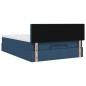 vidaXL Struttura Letto Pouf con Materasso Blu 140x200cm in Tessuto vidaXL Struttura Letto Pouf con Materasso Blu 140x200cm in Tessuto