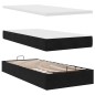 vidaXL Struttura Letto Pouf con Materasso Nero 80x200 cm in Velluto