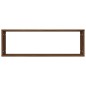 Mensole Muro Cubo 4 Rovere Marrone 80x15x26,5 Legno Multistrato