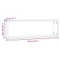 Mensole Muro Cubo 4 Rovere Marrone 80x15x26,5 Legno Multistrato