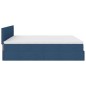 vidaXL Struttura Letto Pouf con Materasso Blu 180x200cm in Tessuto vidaXL Struttura Letto Pouf con Materasso Blu 180x200cm in Tessuto